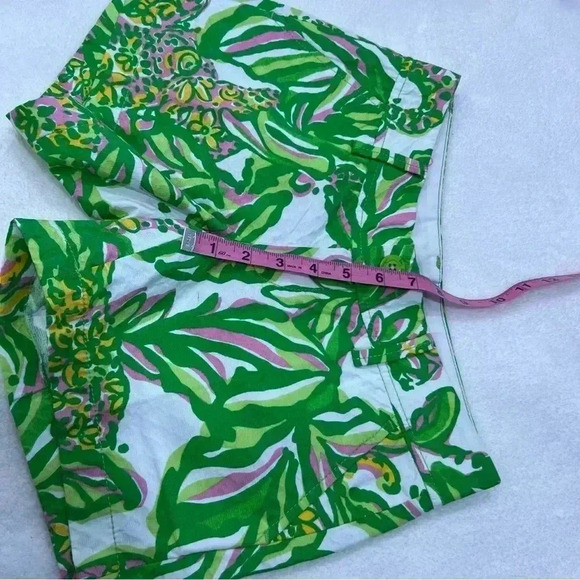 Lilly Pulitzer The Callahan Short Green Printed Size 000 - Picture 7 of 9